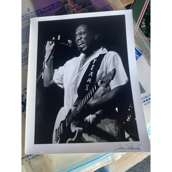 Johnny Copeland Black & White Photograph James Fraser Signed Original Blues